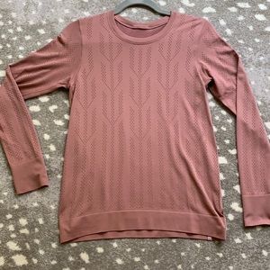 Lululemon Swiftly Breathe Long Sleeve Top sz 6 Spiced Chai